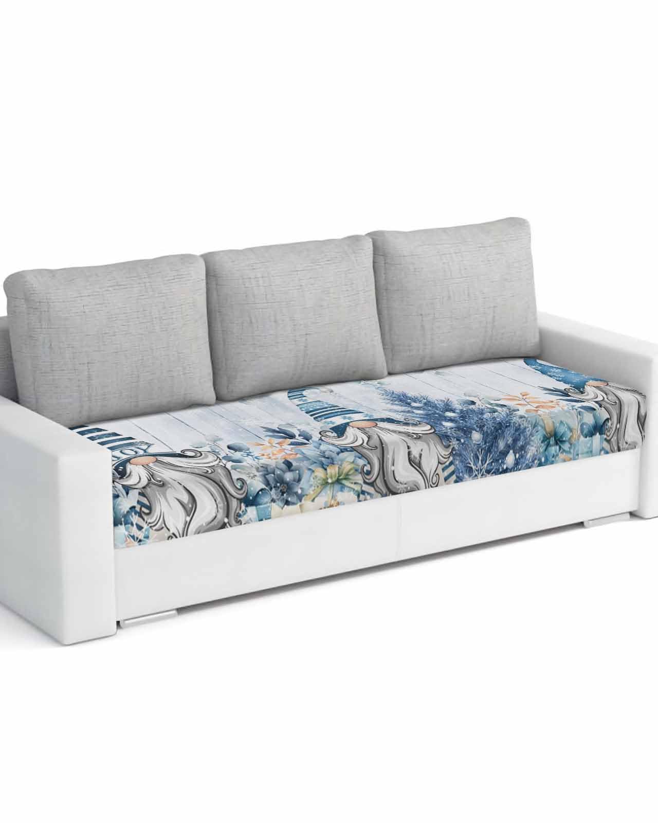 Southwest Stretch Couch Sofa Cushion Covers,Sectional/Individual/L/T Shape Sofa Couch Slipcover Armchair Furniture Slip Cover with Elastic Bottom,Geometric Stripe Boho Native Flower Print S Size 3-PC