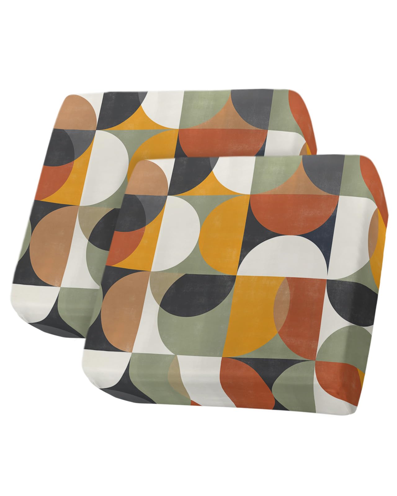Couch Cushion Covers Mid Century Geometric Stretch Sofa Cushion Slipcovers Abstract Modern Retro Soft Sofa Cover Elastic Non-Slip Sofa Seat Cover Furniture Protector Small 3pcs