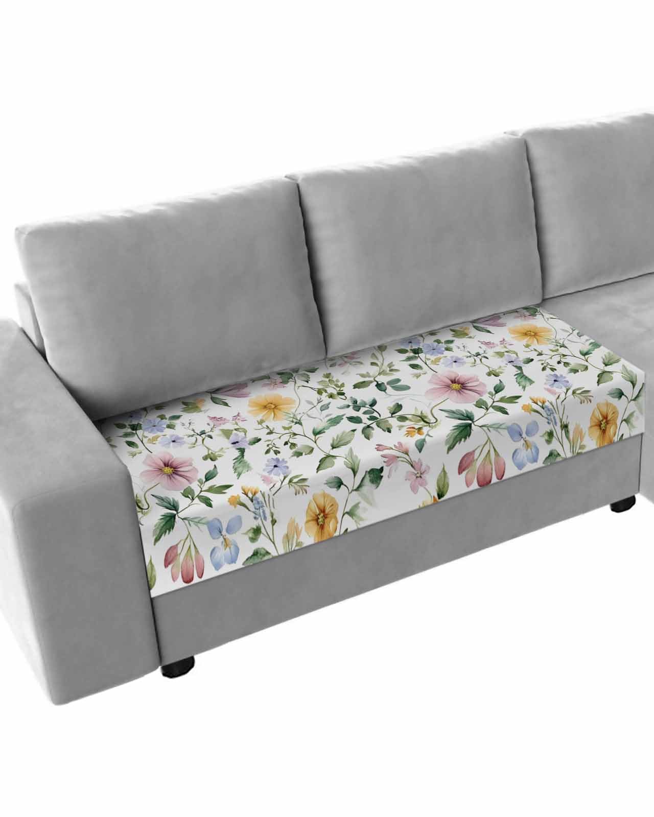 Couch Cushion Covers Mid Century Geometric Stretch Sofa Cushion Slipcovers Abstract Modern Retro Soft Sofa Cover Elastic Non-Slip Sofa Seat Cover Furniture Protector Small 3pcs