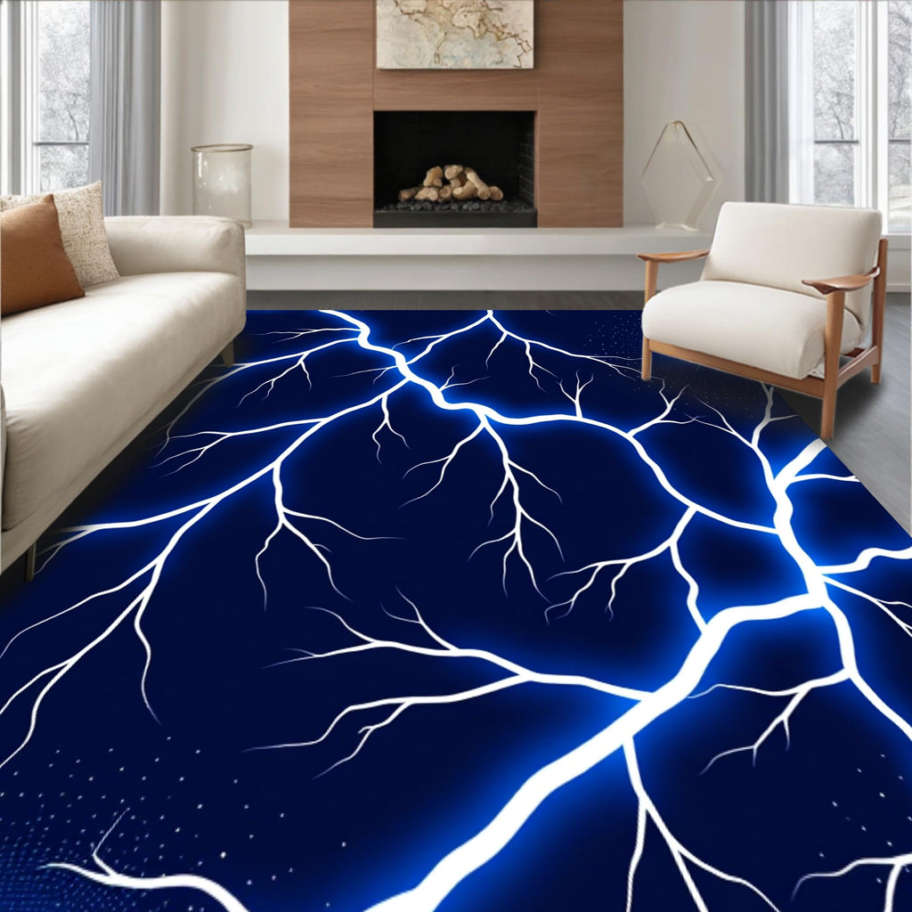 Gold 5x7 Flatwoven Area Rug, Crest Wave Design, Washable for Living Room Bedroom