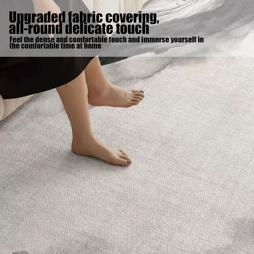 Carpet living room wash-free wipeable waterproof modern simple Nordic sofa floor mat home,Bedroom dining room office carpet home and decoration,Non-slip foldable washable low pile(C,300*450cm/118.1*17