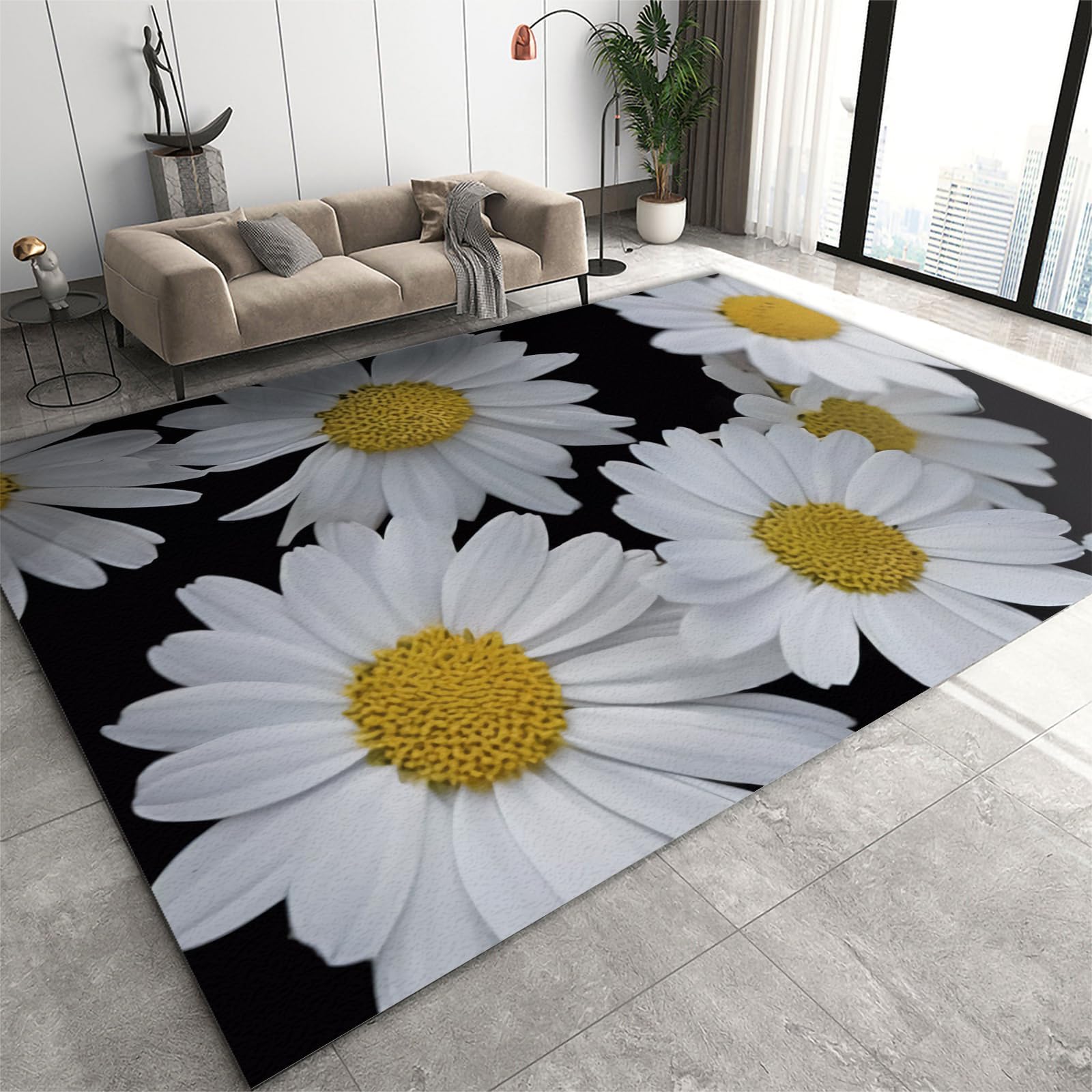 5x6 Area Rug Nordic Light Luxury Rugs for Bedroom, Emerald Green Pink Blue Gold Geometric Bedroom Rug Aesthetic Easy to Clean for Indoor Outdoor Hardwood Floors Home Decor