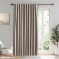 IGEMAEVE Cream Curtains 108 Inch Length 2 Panels Set, Light Filtering Curtains for Living Room 108 Inch Long, Grommet Energy Saving Semi Sheer Drapes for Bedroom Window(W52 x L108)