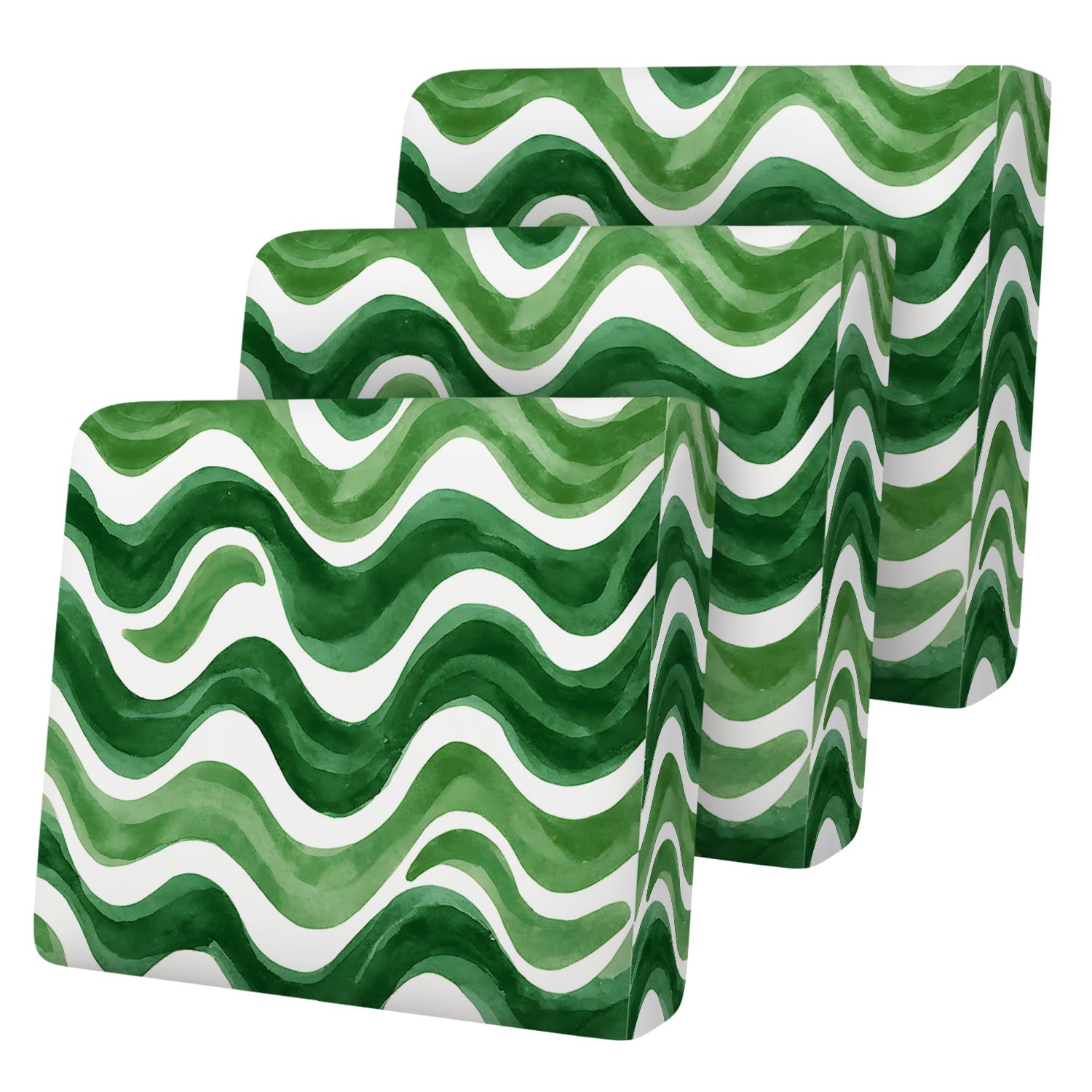 Geometric Pattern Couch Cushion Cover, Abstract Circle Triangle Design Sofa Cushion Slipcover, Stretch Furniture Protector, Soft Removable Washable Seat Cover for Sofa,3PCs
