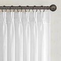 Topfinel 102 Inch Curtains 2 Panels Set,Two Packs Pinch Pleat Back Tab Linen Window Semi Sheer Privacy Thick Decorative Curtain Drapes for Living Room Bedroom,40x102 in Long,Ivory/Off White
