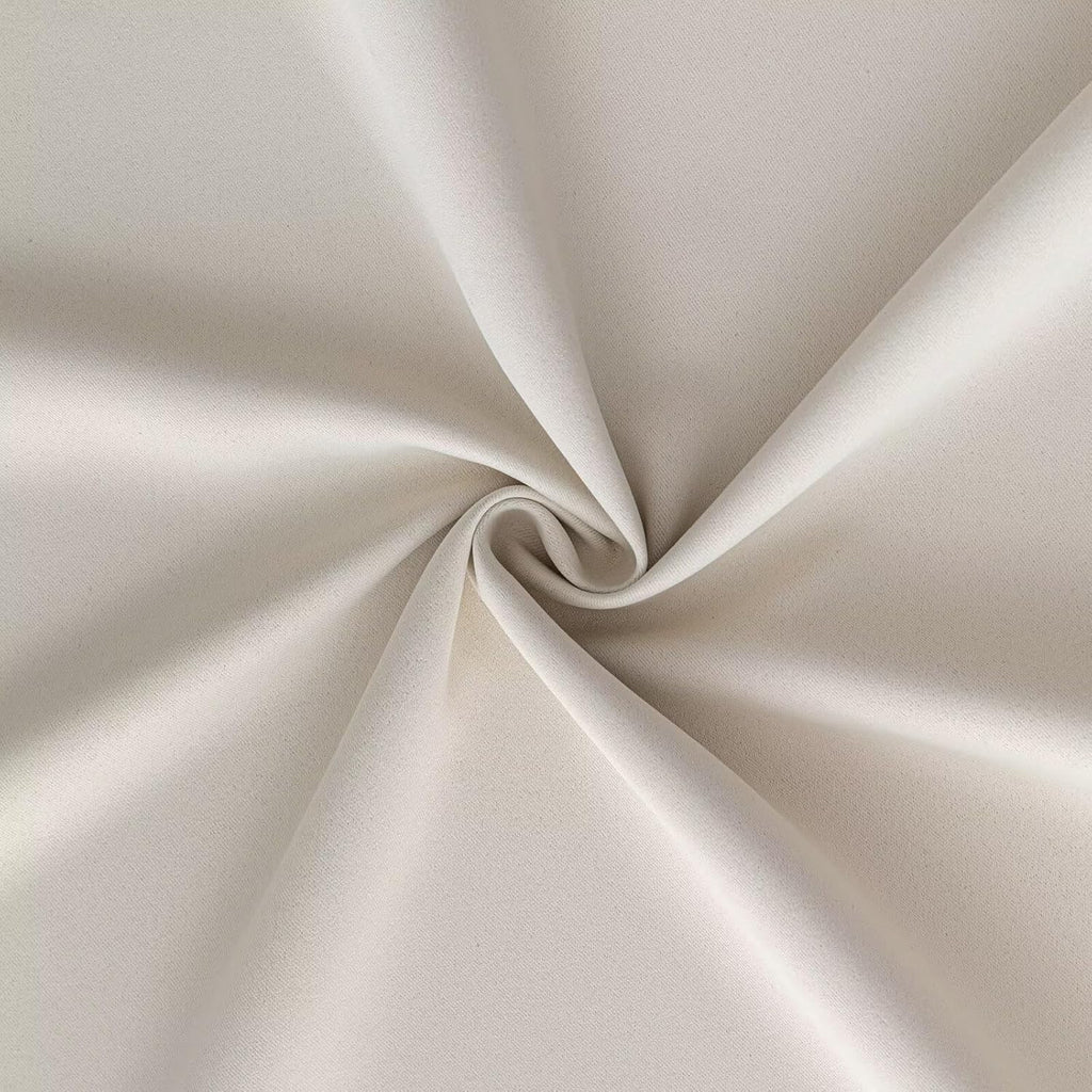IGEMAEVE Cream Curtains 108 Inch Length 2 Panels Set, Light Filtering Curtains for Living Room 108 Inch Long, Grommet Energy Saving Semi Sheer Drapes for Bedroom Window(W52 x L108)