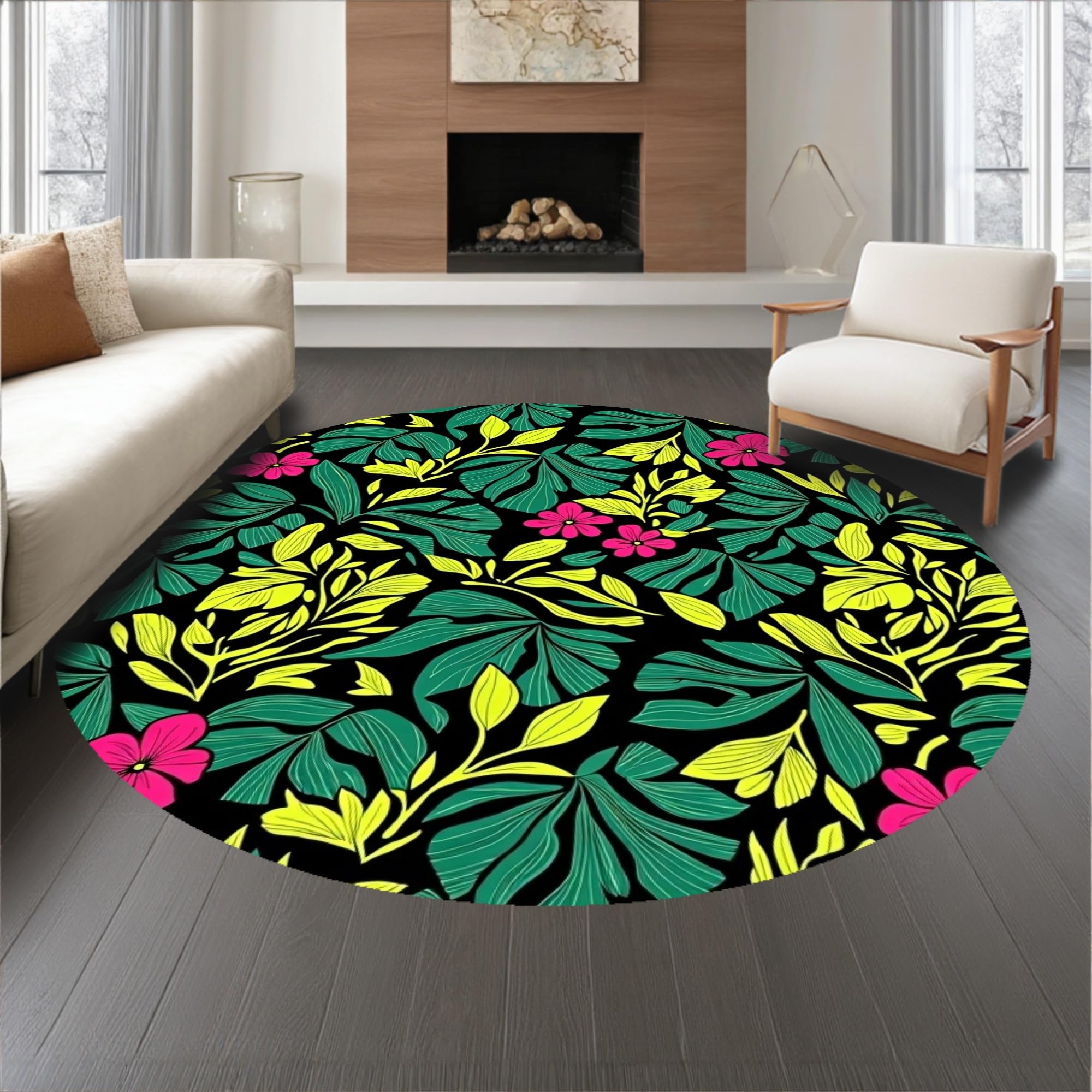 Gold 5x7 Flatwoven Area Rug, Crest Wave Design, Washable for Living Room Bedroom