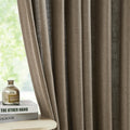 2 Panels Soft Green Linen Blend Sheer Curtains 58"x95", Grommet Light Filtering Drapes